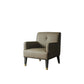 House - Beatrice Accent Chair - Tan PU & Charcoal Finish