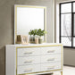 Lucia - 6-Drawer Dresser With Mirror - White