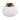 Zurich Small Ecomix And Metal Vase - White