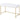 Ottey - Vanity Desk (Same 92540) - White High Gloss & Gold