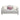 Kasa - Loveseat With 3 Pillows - Beige Linen & Champagne