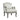 Tania - Chair With Pillow - Cream Linen & Gray