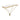 Metal / Wood Nabla Wall Self 12" - White / Gold