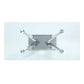 Azriel - Dining Table - Clear Glass & Mirrored Silver Finish