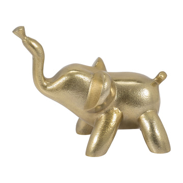 Metal 6" Decorative Baloon Elephant - Gold