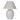 27" Artisan Jug Table Lamp Tapered Shade - White / Beige