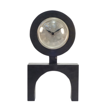 Lester Wood Desk Clock 13" - Black