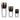 15" / 20" / 27" Ombre Metal Planter On Stand (Set of 3) - Gold / Black