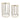 Metal 22/26" Side Tables (Set of 2) - Gold