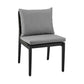 Cayman - Outdoor Patio Dining Chairs With Cushions (Set of 2) - Gray