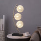 Claudia - Woven Spherical Metal Table Lamp - Black