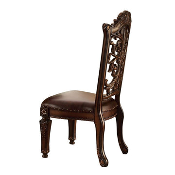 Vendome - Side Chair (Set of 2) - PU & Cherry - Wood - 48"