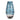 Glass Swirl Vase 13" - Blue