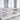 Zander - Dining Table - White Printed Faux Marble Top & Mirrored Silver