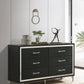 Lucia - 6-Drawer Dresser Cabinet  - Black