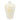 Ceramic 15" Vase With Gold Decal - White