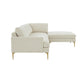 Serena - Velvet Chaise Sectional