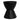Hourglass - Outdoor Stool - Black