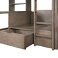 Callistus - Twin Workstation Loft Bed - Warm Gray