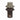 12" Quimper Small Glass Vase - Brown