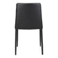 Nora - Dining Chair Chair Vegan Leather (Set of 2) - Black