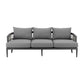 Zella - Outdoor Patio Sofa - Light Gray / Earl Gray