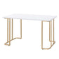 Estie - Vanity Desk - White & Gold Finish