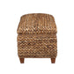 Laughton - Hand - Woven Banana Leaf Storage Trunk - Amber