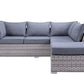 Laurance - Patio Set - Gray Fabric & Gray Finish