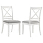 Hollis - Cross Back Wood Dining Side Chair (Set of 2) - White