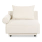 Rosello - Left Arm Facing Chair - White