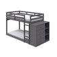 Gaston - Twin Over Twin Bunk Bed - Gray Finish