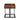Sara II - Accent Table - Espresso Pu, Walnut & Sandy Black