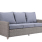 Greeley - Patio Set - Gray Fabric & Gray Finish