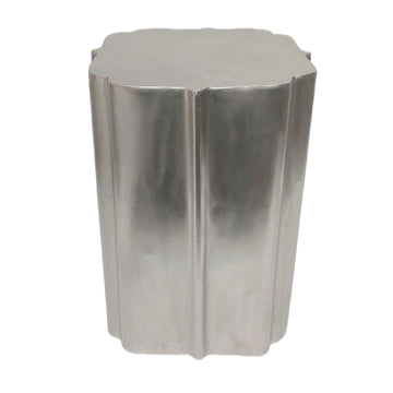 Minot Short Drum Table - Silver