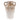 12" x 7" Textured Terracotta 2-Handle Vase - Ivory / Brown
