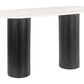 Izola - Console Table - White / Black