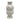 11" Large Dot Embossed Vase Sand Texture - White