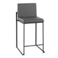 Fuji - High Back Counter Stool - Black Legs