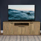 Tabby - 4 Door Engineered Wood TV Stand - Mango