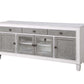 Katia - TV Stand - Rustic Gray & White Finish