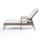 Laguna - Chaise Lounge, No Welt - Canvas Flax / Gray