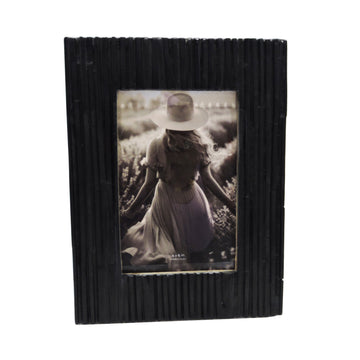 4" X 6" Jagged Photo Frame - Black