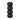 Wood 7" Ribbed Votive Holder - Black