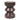 18" Solid Mango Side Table Walnut