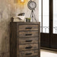 Woodmont - 5-Drawer Bedroom Chest - Rustic Golden Brown