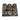 Marble Tic-Tac-Toe 7 / 7" - Black / Gold
