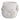 7" Flower Bunches Applique Planter - Ivory