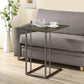 Pedro - Expandable C-Shaped Sofa Side Table