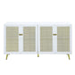 Gaerwn - Console Cabinet With LED - White High